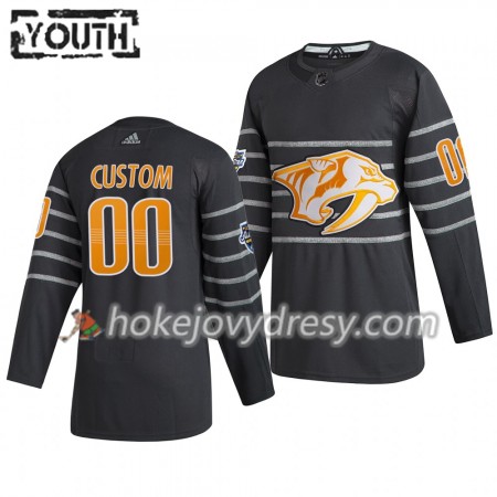 Dětské Hokejový Dres Nashville Predators Custom  Šedá Adidas 2020 NHL All-Star Authentic